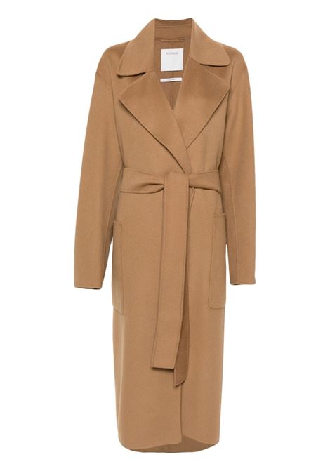 Beige veleno belted coat Maxmara Sportmax - women